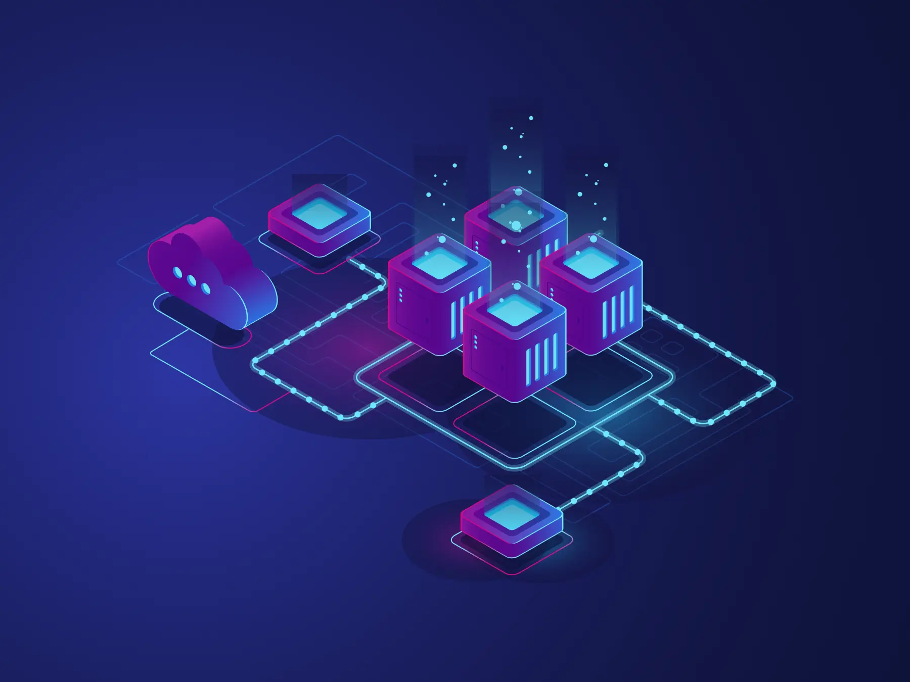 Devops & Cloud illustration
